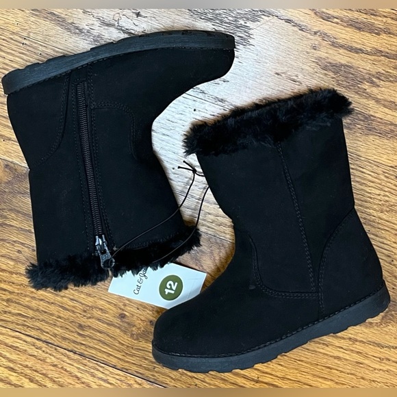 Cat & Jack Shoes Nwt Cat Jack Winter Boots Black Poshmark
